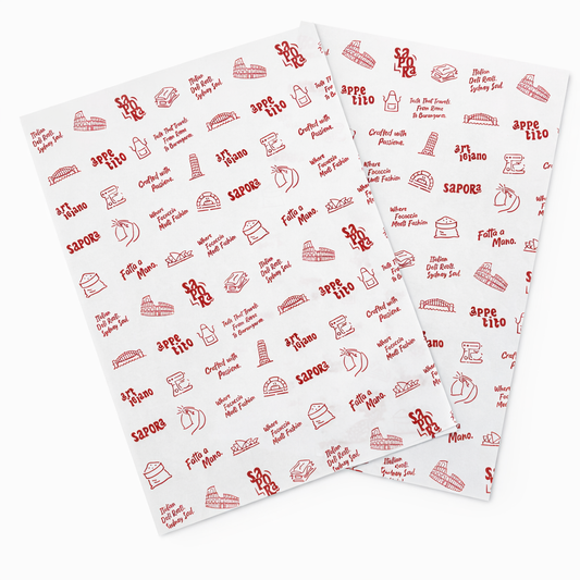 Wholesale - Custom Greaseproof Paper - Custom packaging by Exposurepack