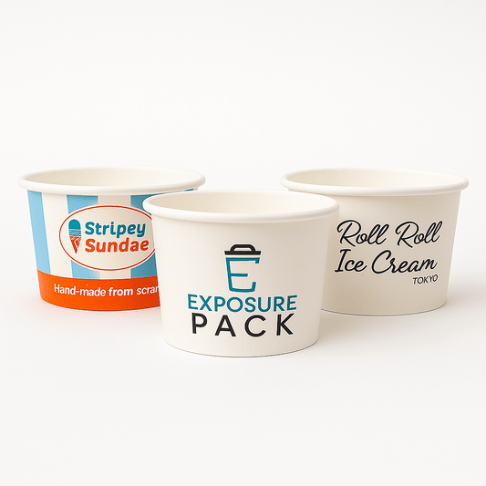 Custom Ice-Cream Cup (Compostable) - Custom packaging by Exposurepack