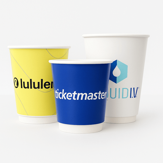 Custom Coffee Cups - Double Wall (Compostable) - Exposurepack - Custom packaging by Exposurepack