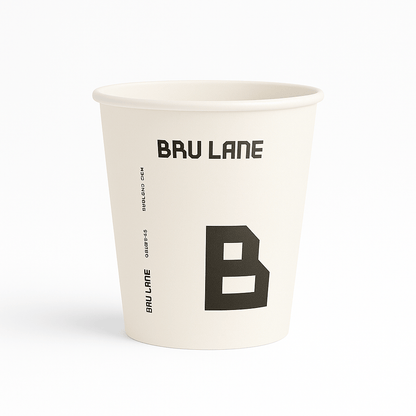 Custom Coffee Cups - Single Wall (Compostable) - Exposurepack