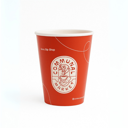 Custom Coffee Cups – Single Wall (Recyclable) - Exposurepack